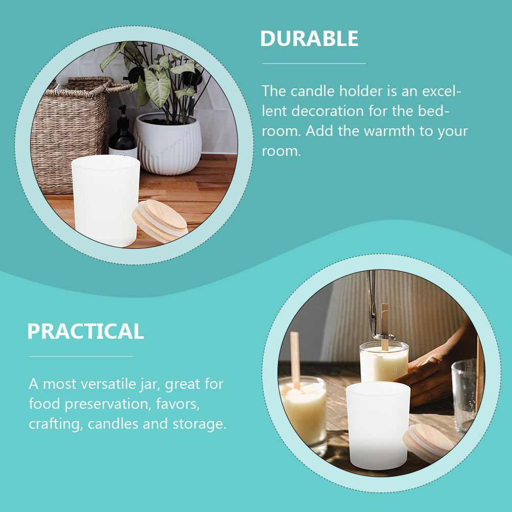 Empty Glass Jar Glass Containe - Candle Making Jars With Lids review and price