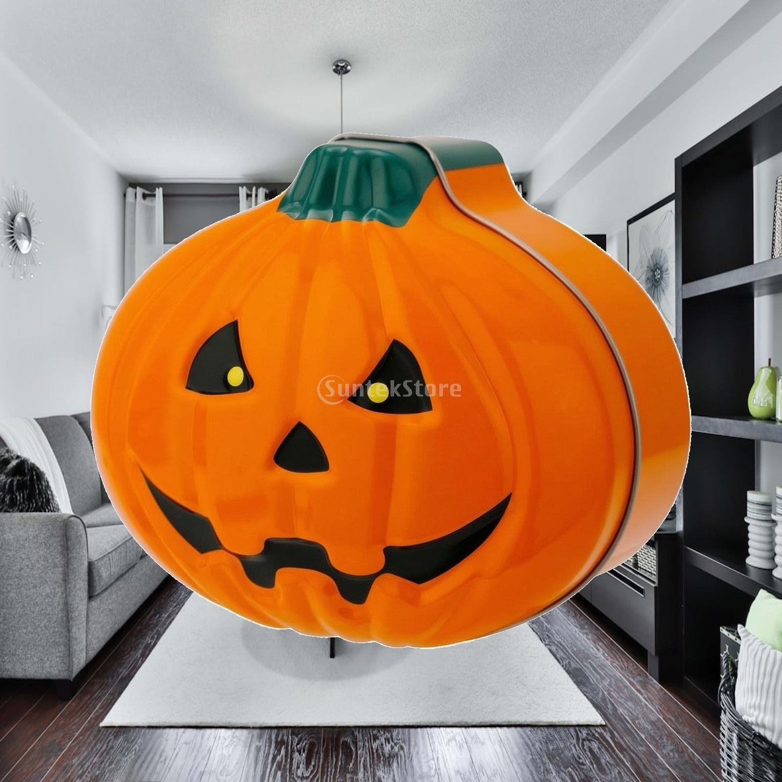 3D Jack-O'-Lantern Tin Caniste - Tin Container Lid review and price
