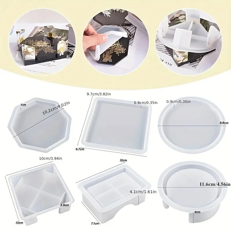 Coaster Resin Molds Set Includ - Candle Making Jars With Lids review and price