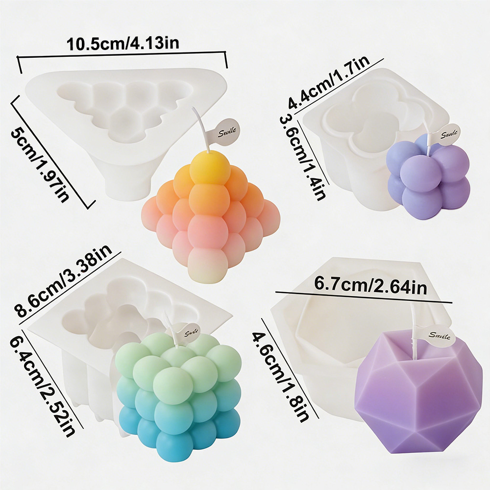 3D Bubble Cube Silicone Candle - Candle Making Kits review and price