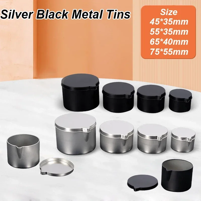 12PCS Silver Black Metal Tins  - Candle Making Jug review and price