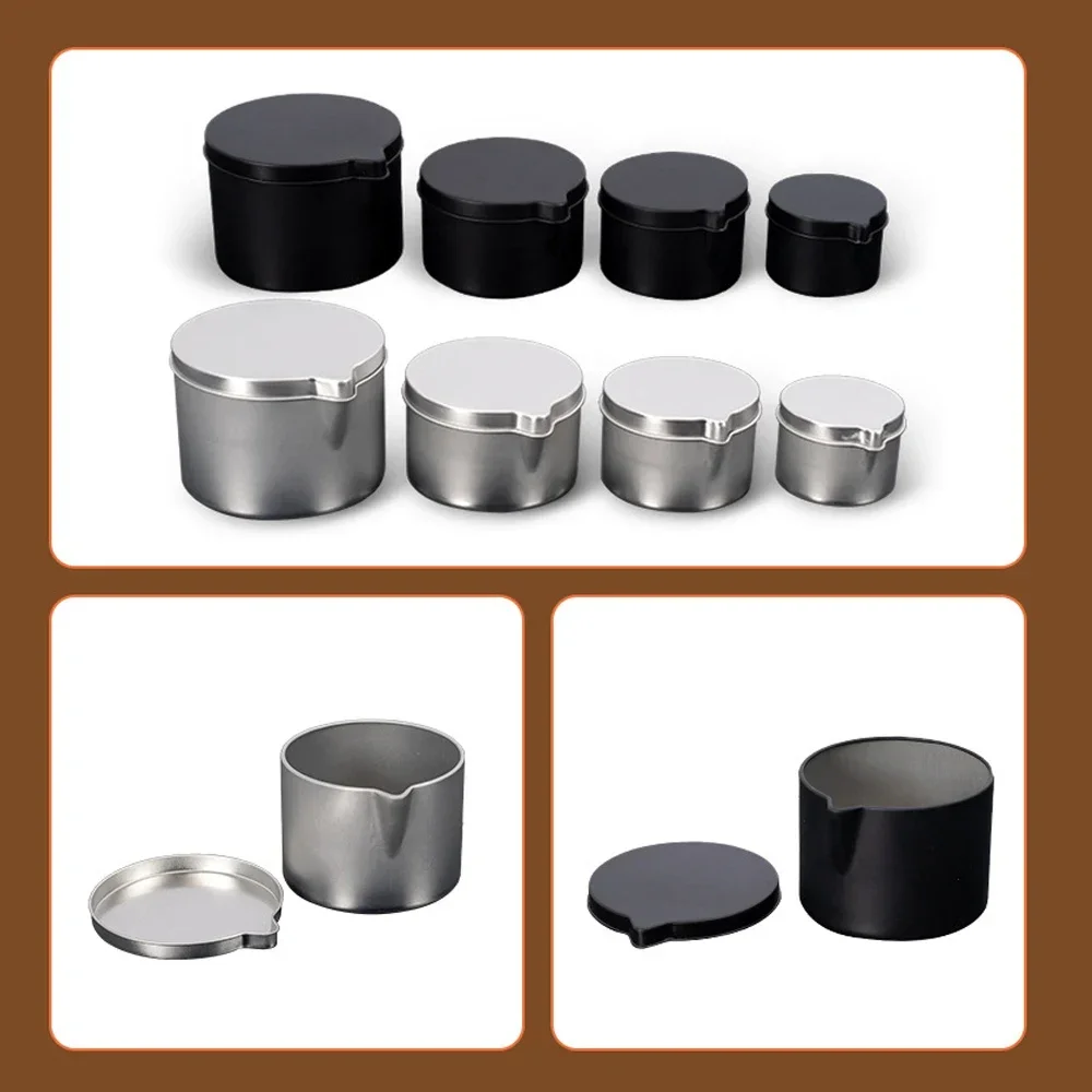 12PCS Silver Black Metal Tins  - Candle Making Jug review and price